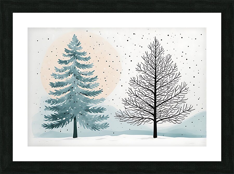 Winter Companions Picture Frame print