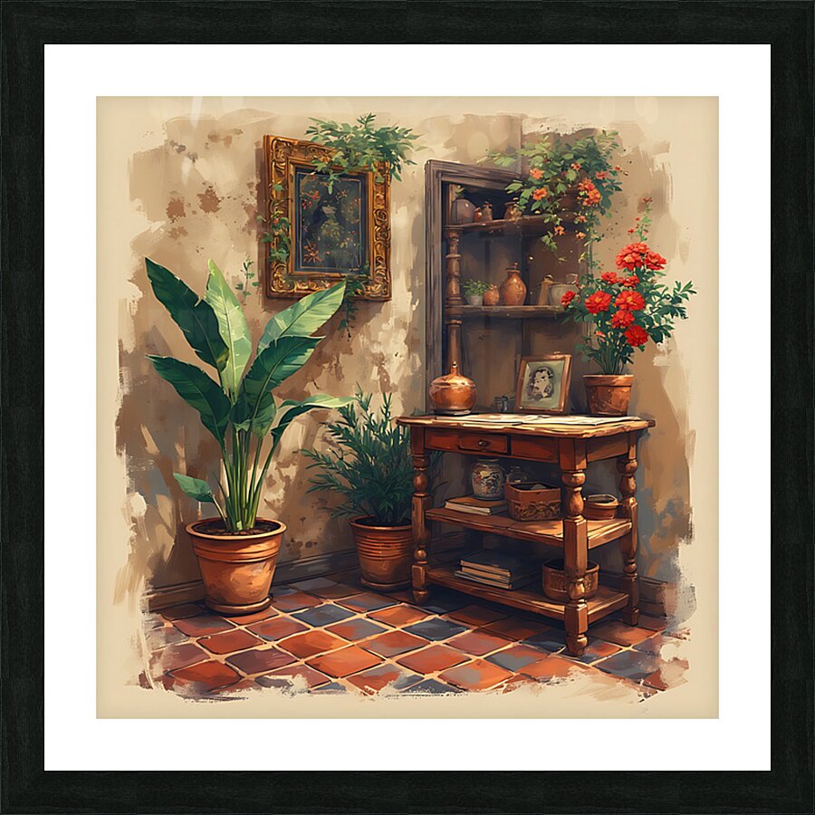 Rustic Corner Harmony Picture Frame print