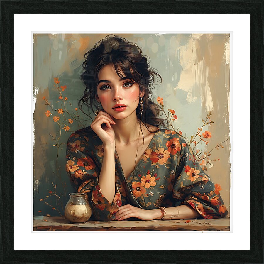 Quiet Bloom Picture Frame print
