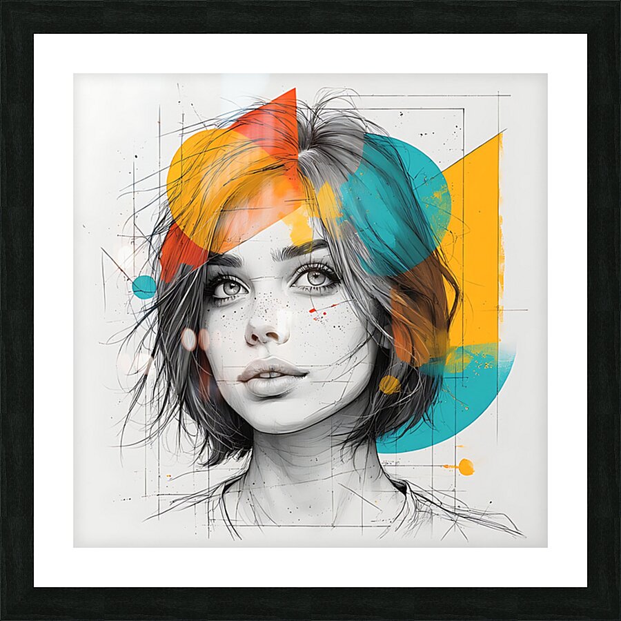 Lines and Angles Picture Frame print