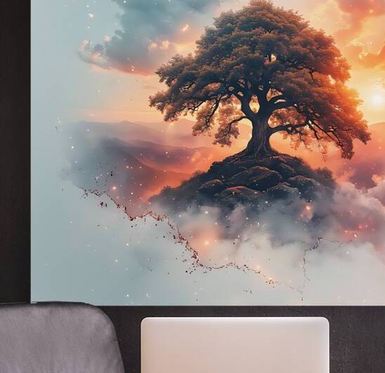Sacred Solitude: Tree of Light by Lingua Bridge