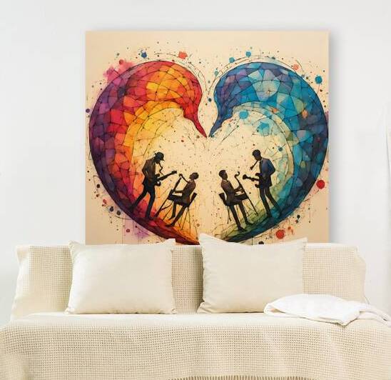 Harmony of Hearts: Music in Color by Lingua Bridge