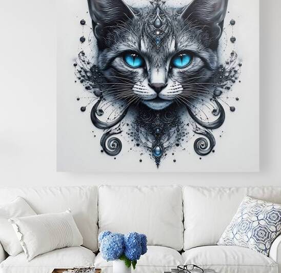 Mystic Gaze: Regal Feline Fantasy by Lingua Bridge
