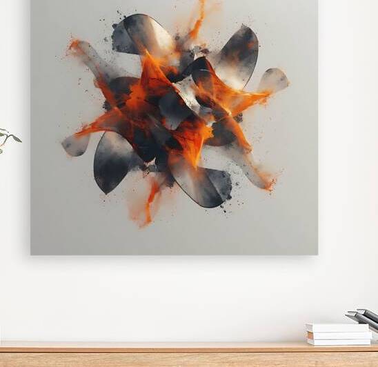 Symmetry Ignited: Abstract Flame Geometry by Lingua Bridge