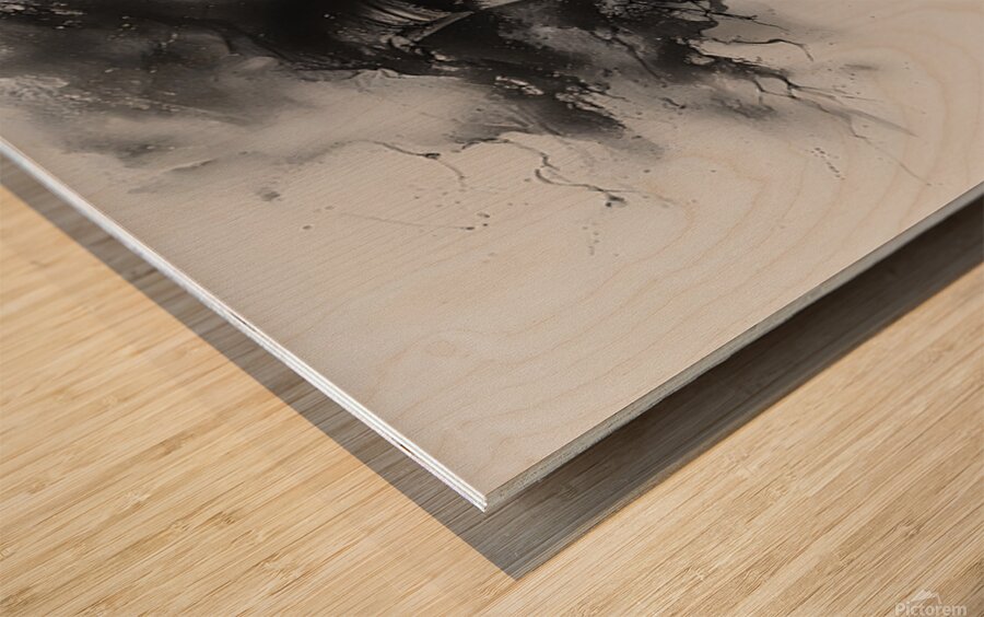Dissolving Silence Wood print
