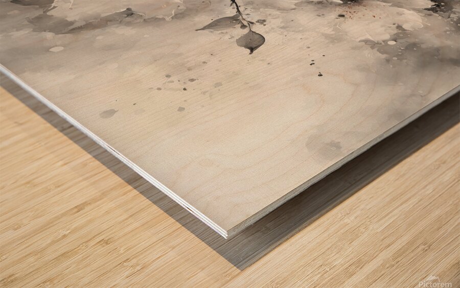 Firefly a beautiful abstract whimsical watercolor 1710640052.3133 Wood print