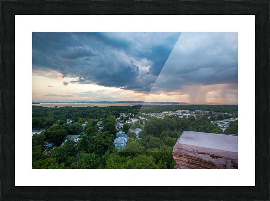 Storm over Lake Champlain Picture Frame print