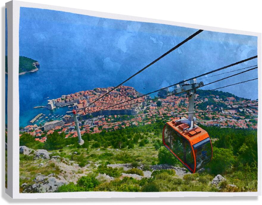 Dubrovnik Cable Car Canvas Print