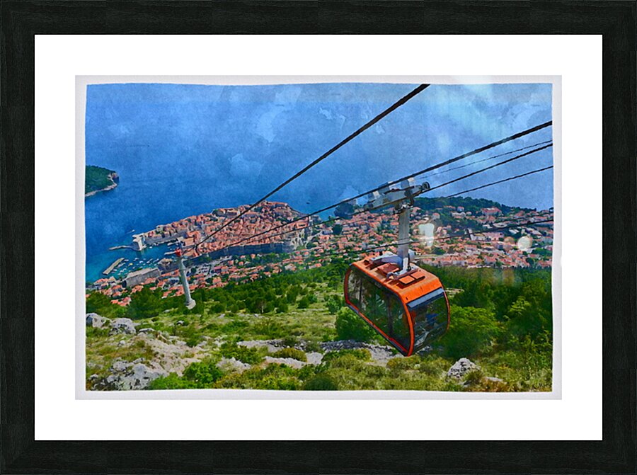 Dubrovnik Cable Car Picture Frame print