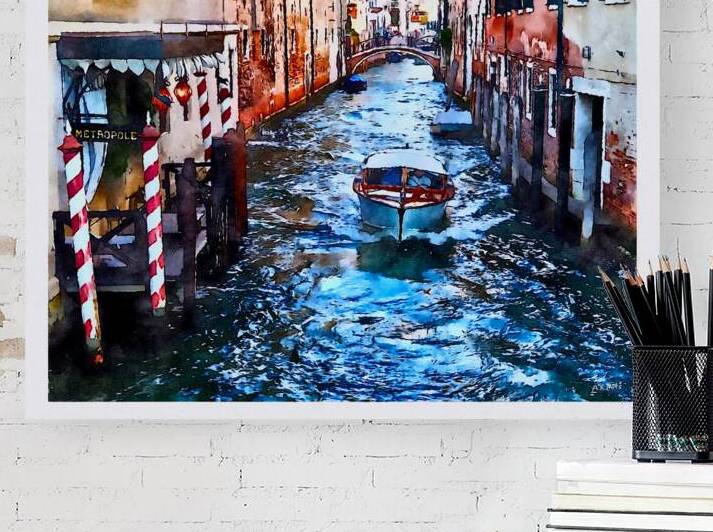 Travel by Motorboat  in Venice  by A K Mits Imagery