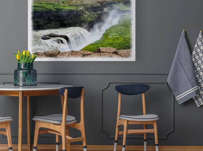 Dettifoss Waterfall in Iceland by A K Mits Imagery