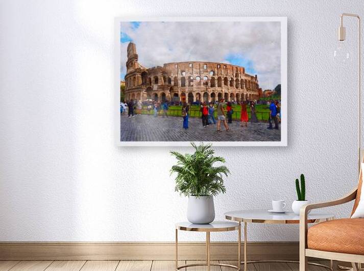 The Famous Roman Colosseum in the Heart of Rome by A K Mits Imagery