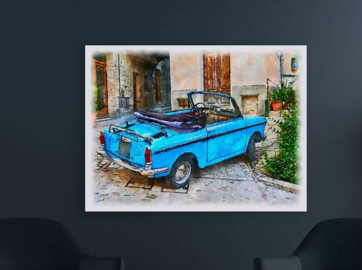 Rustic Charm With an Italian Roadster  by A K Mits Imagery