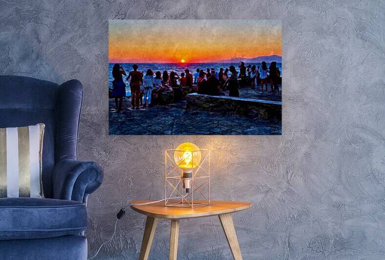 Sunset in Mykonos Greece by A K Mits Imagery