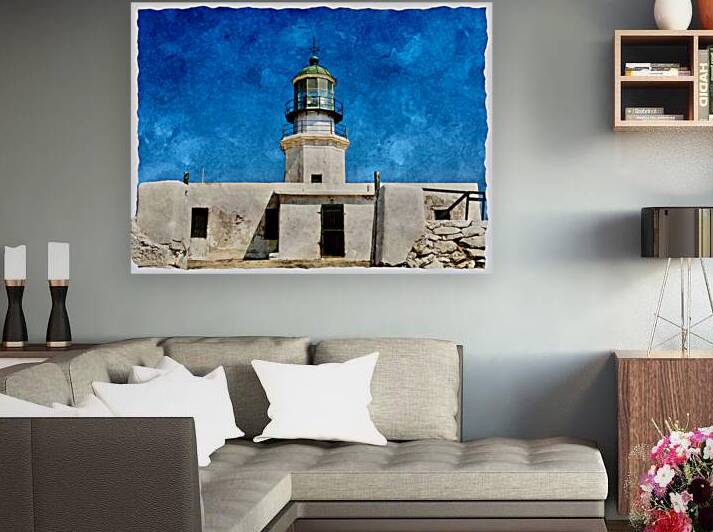 Armenistis Lighthouse on Mykonos Island  by A K Mits Imagery