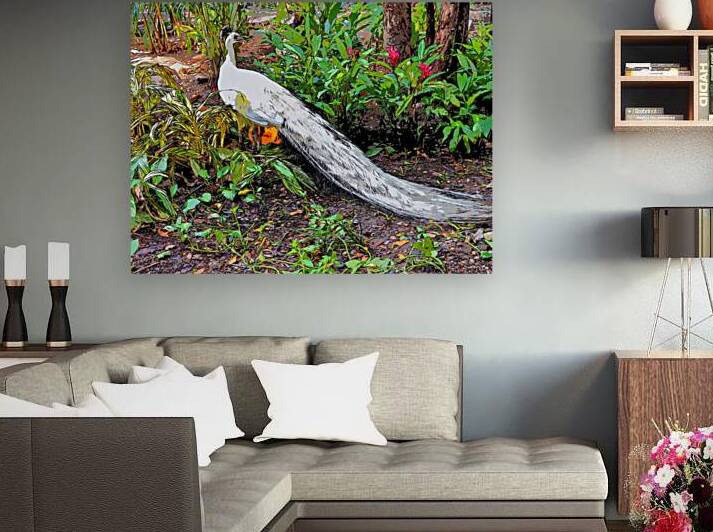 White Bird in the Garden by A K Mits Imagery