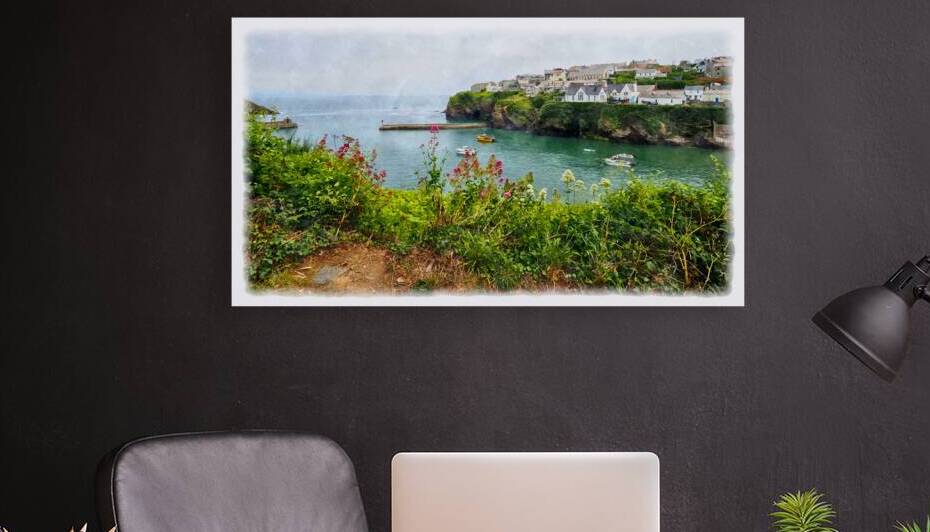 Port Isaac Seascape in Cornwall England by A K Mits Imagery
