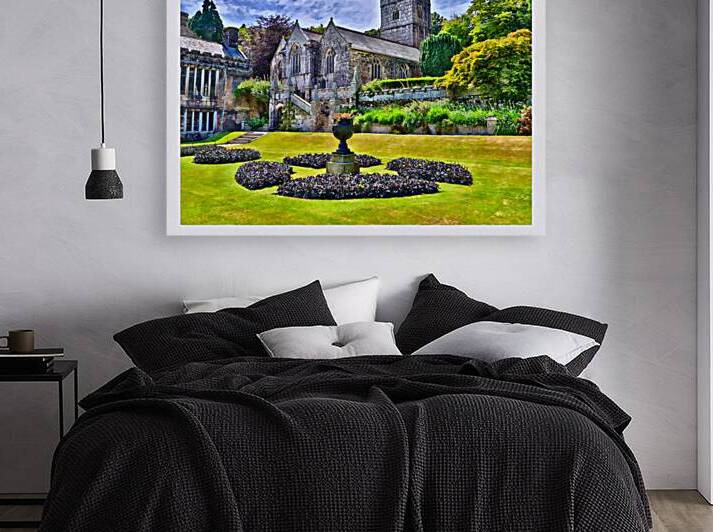 St. Hydroc Church at Lanhydrock Estate in Cornwall England by A K Mits Imagery