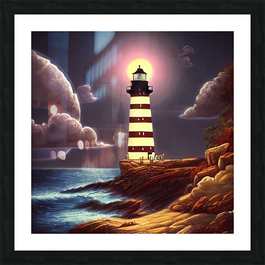 Lighting the way Picture Frame print