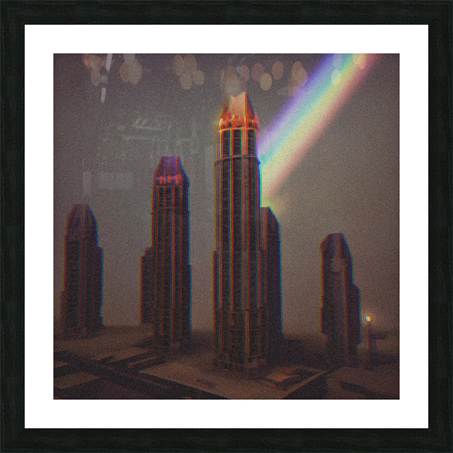 Shine Downtown  Picture Frame print