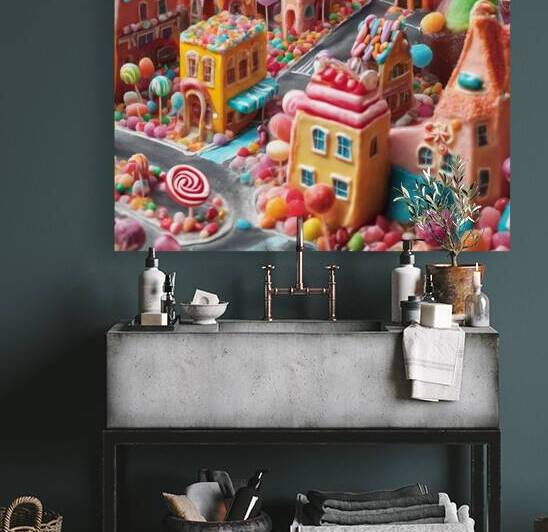 89397 A bustling city made entirely of candy with by Oussama El A ouni