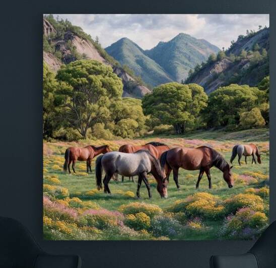 the painting portrays a captivating natural lands by Artkhair