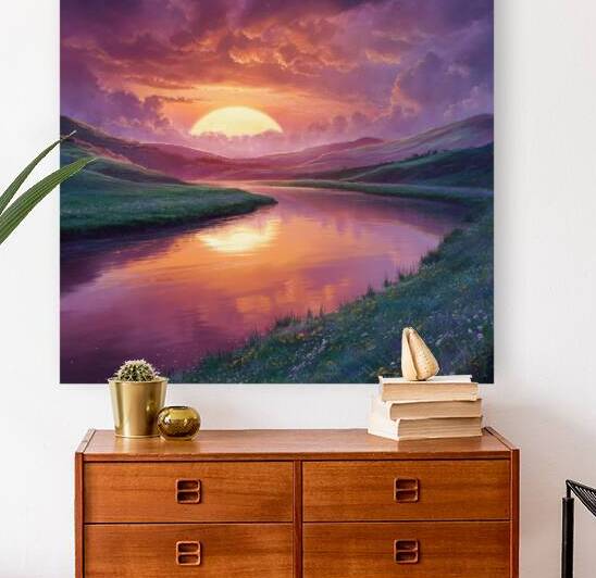 a majestic panoramic landscape painting capturing by Artkhair