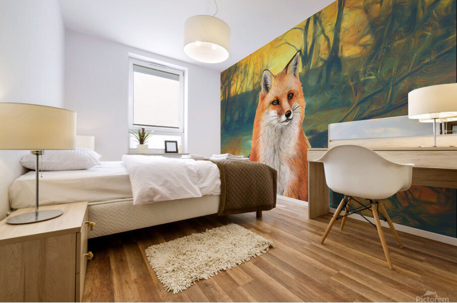Be like the fox Mural print