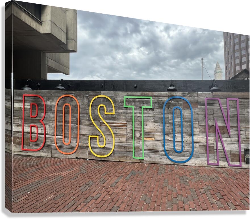 Boston Signage Canvas Print