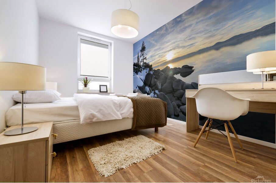 Tahoe Sunset Mural print