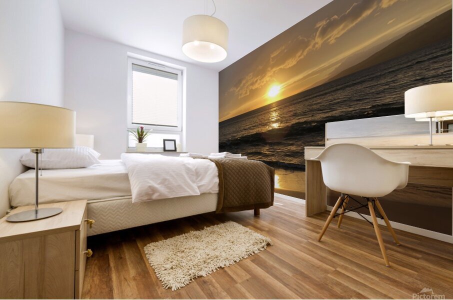 Venice Beach Sunset Mural print