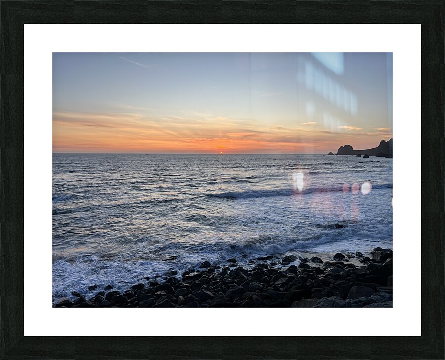 Coastal Beach Sunset Picture Frame print