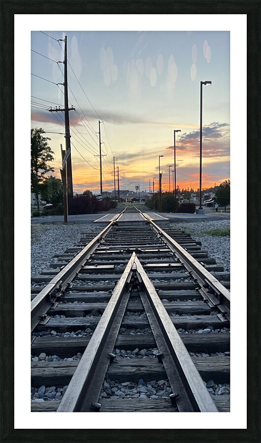 Train Tracks Picture Frame print