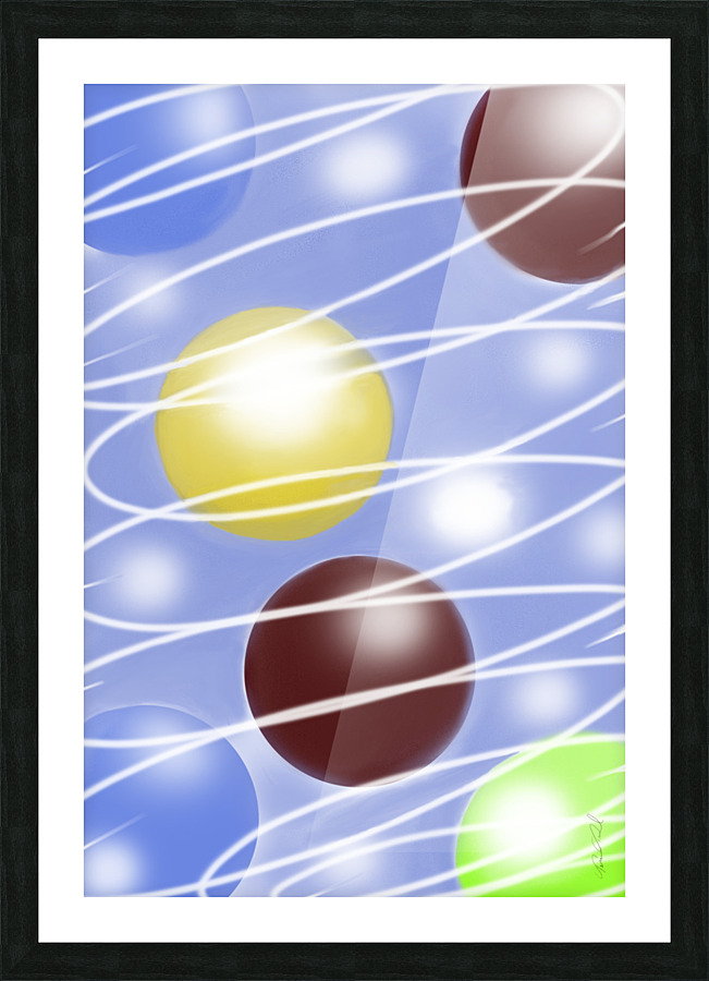 Colorful Orbits Picture Frame print
