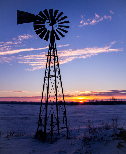 Winter Windmill Digital Download