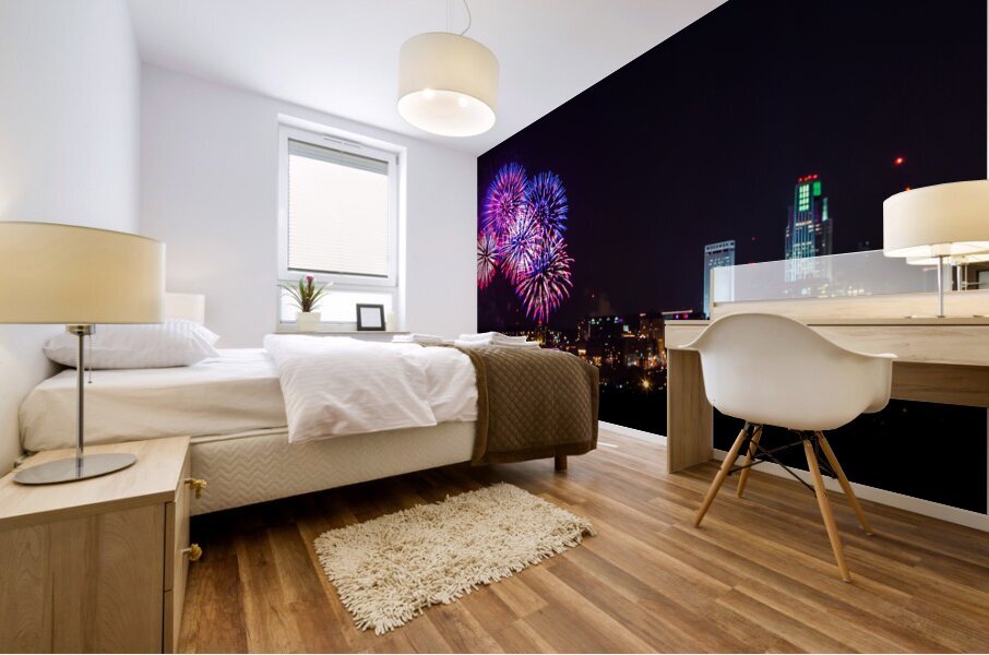 Omaha Fireworks Mural print
