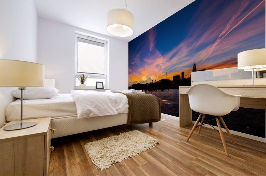 Downtown Sunset  Mural print