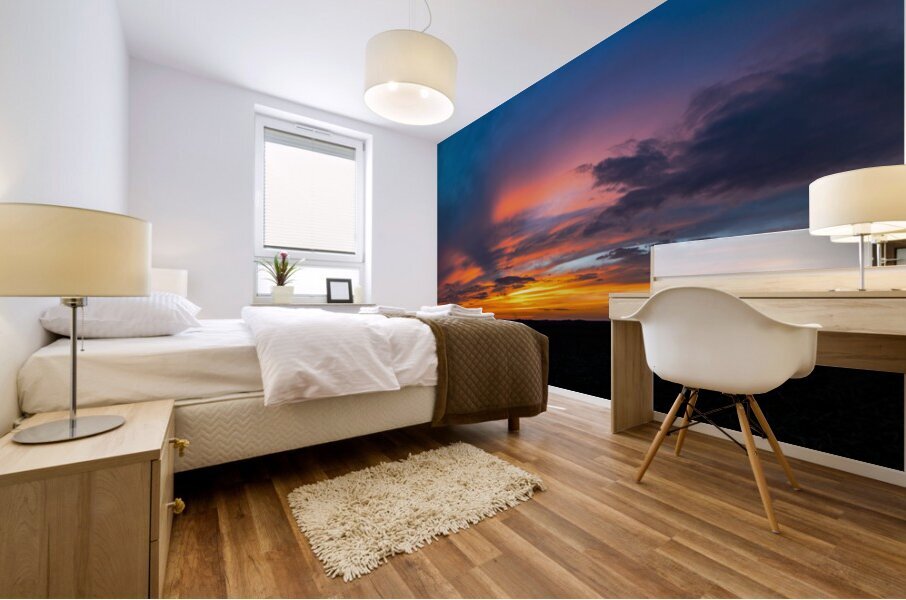 Country Sunset  Mural print