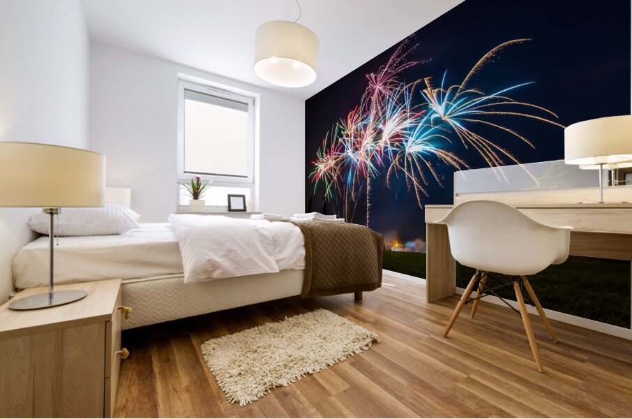 Fireworks Fun Mural print