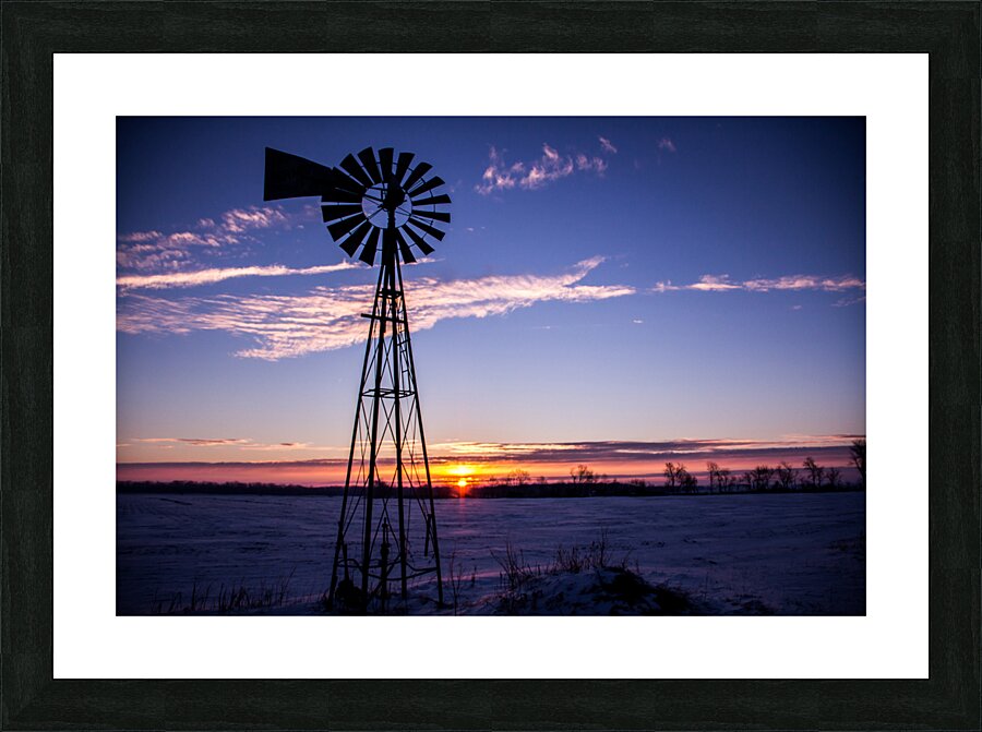 Winslow Windmill Picture Frame print