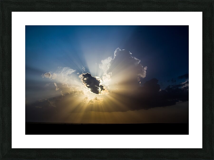 Sun Rays Picture Frame print