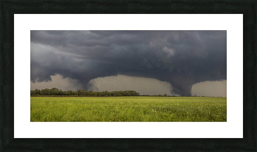 Pilger Twin Tornadoes Picture Frame print