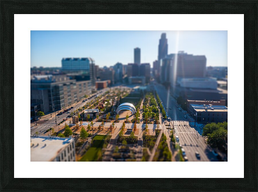 The Mall Tilt Shift Picture Frame print