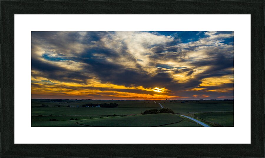 Blacktop Sunset Picture Frame print