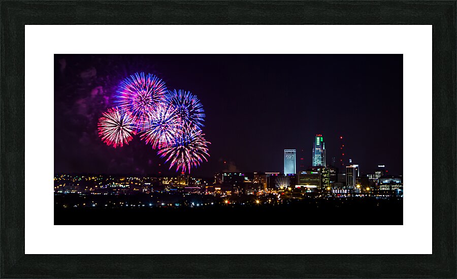 Omaha Fireworks Picture Frame print