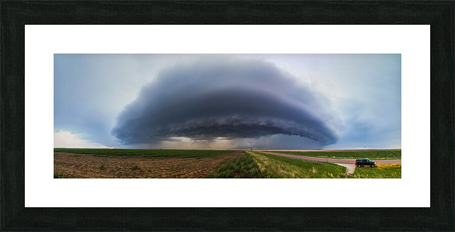 Highway Storm Picture Frame print
