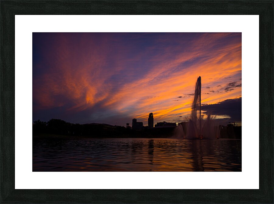 Downtown Sundown Picture Frame print