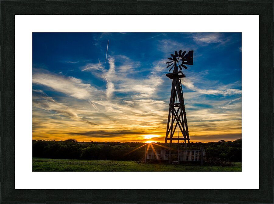Mahoney Windmill  Picture Frame print