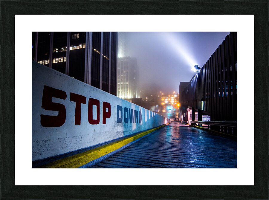Stop Down  Picture Frame print