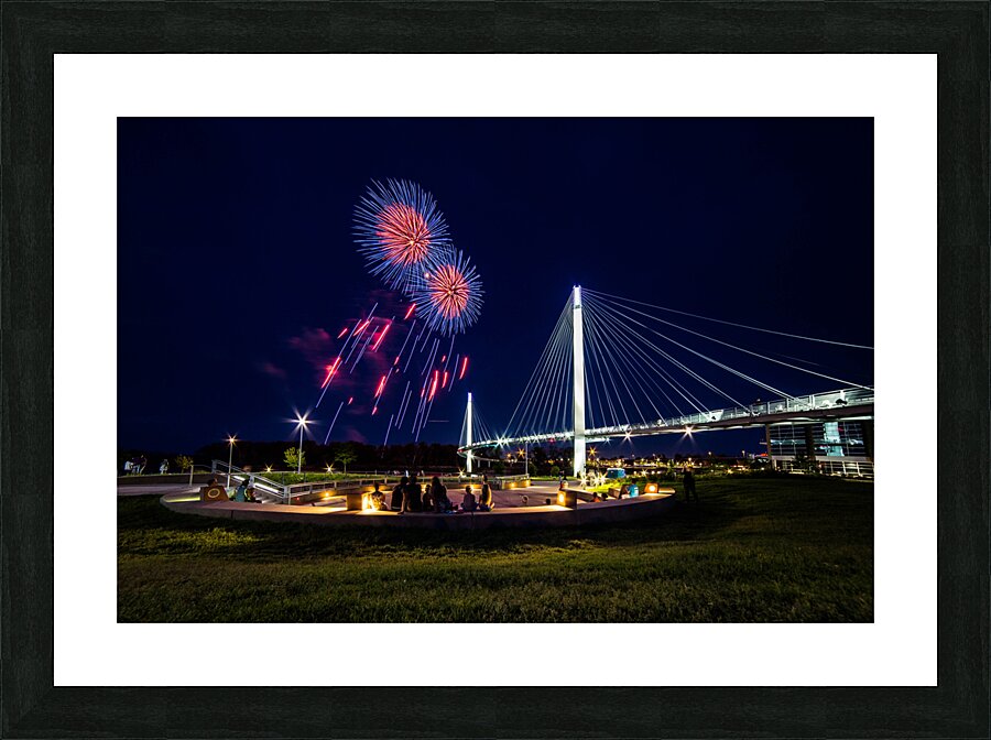 Pedestrian Fireworks  Picture Frame print
